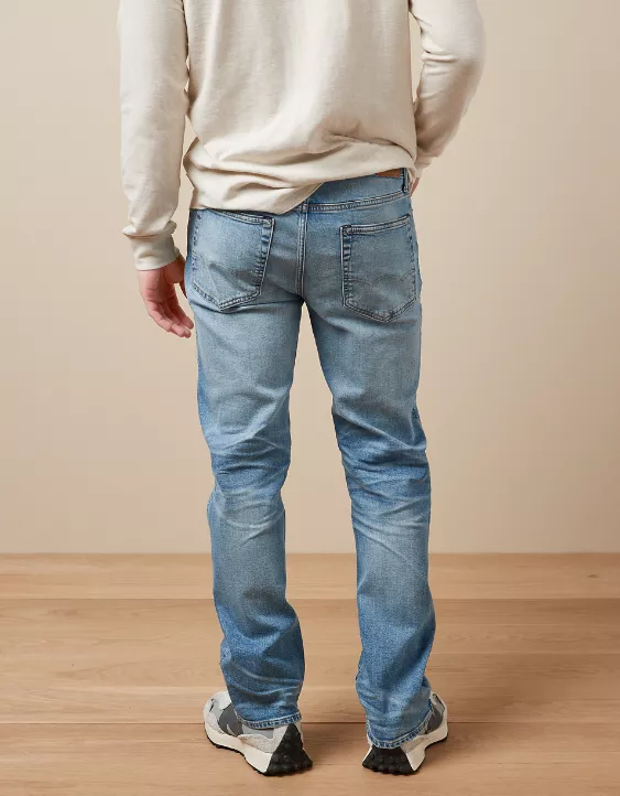 AE AirFlex+ Distressed Relaxed Straight Jean - Image 2