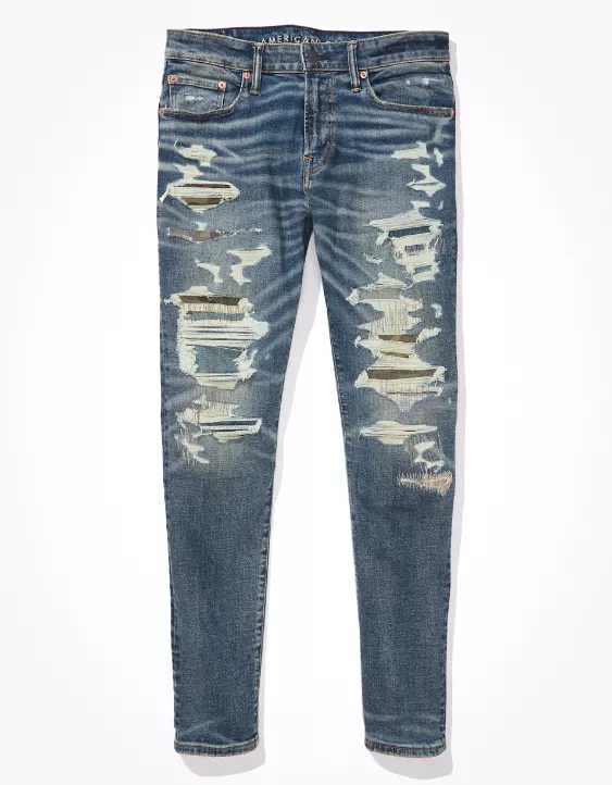 AE AirFlex+ Patched Athletic Skinny Jean - Image 3
