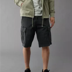 AE Flex 12" Lived-In Longer Length Cargo Short