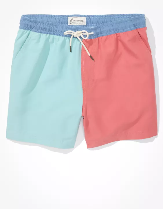 AE 5.5" Colorblock Swim Trunk - Image 3