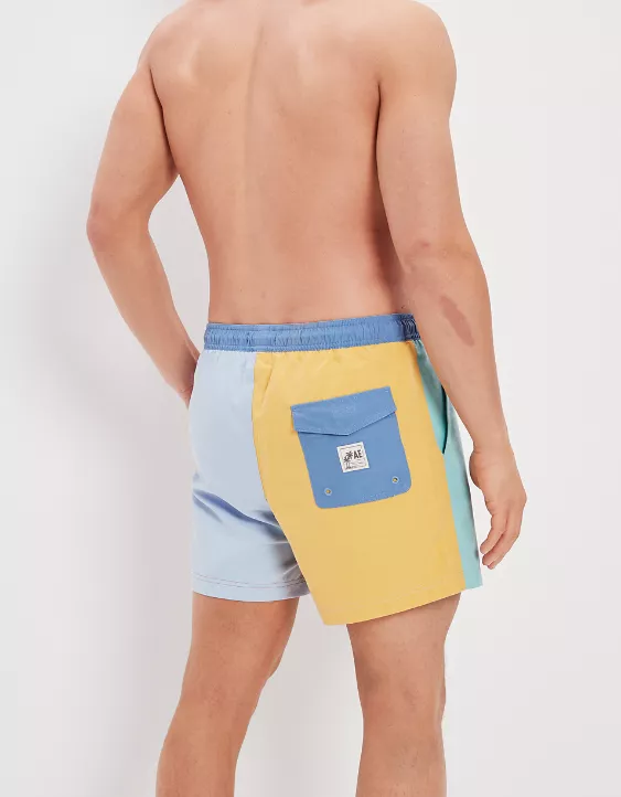 AE 5.5" Colorblock Swim Trunk - Image 2