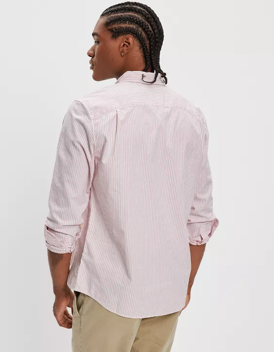AE Everyday Striped Oxford Button-Up Shirt - Image 2