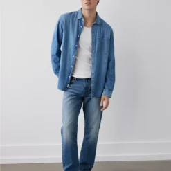 AE Denim Button-Up Shirt