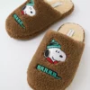 AE Snoopy Fleece Slipper