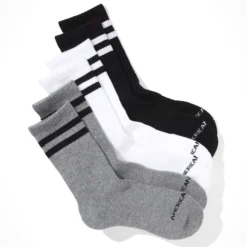 AEO Striped Crew Sock 3-Pack