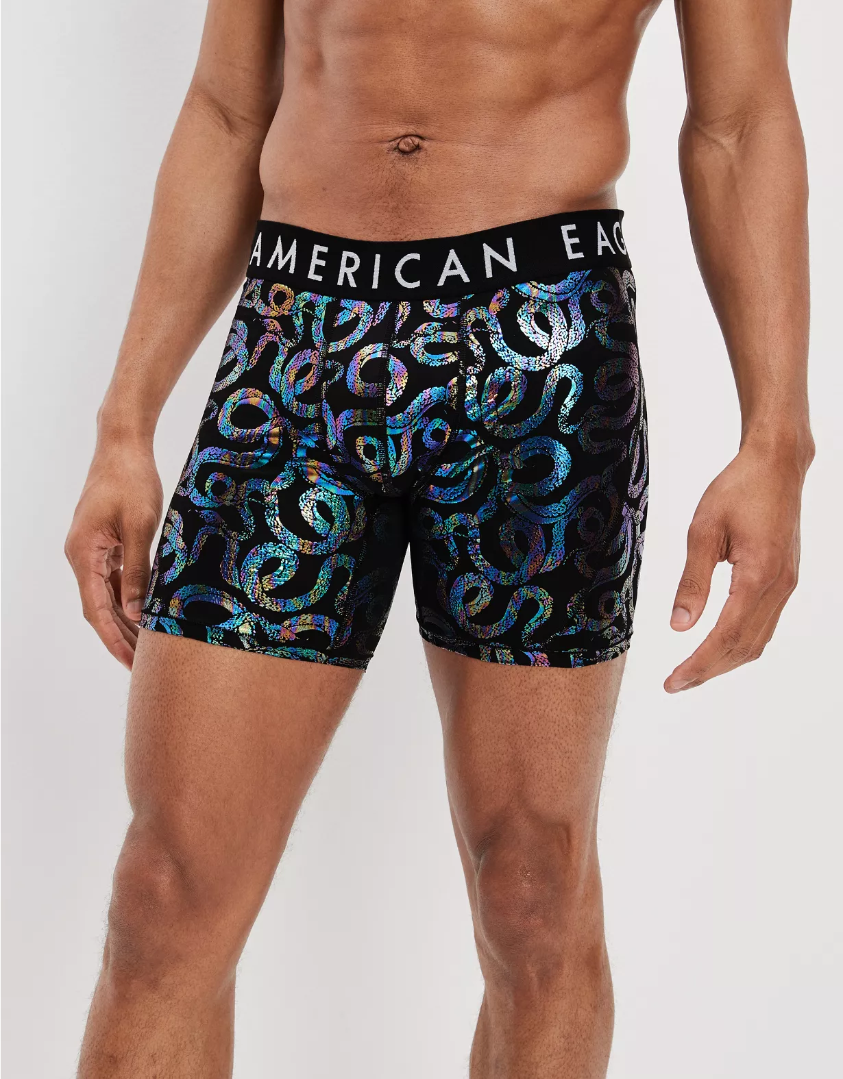 AEO Silver Snakes 6" Flex Boxer Brief