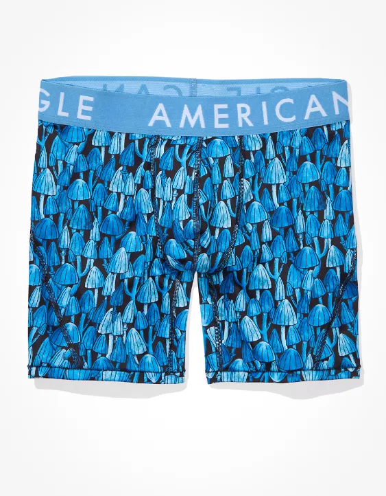 AEO Blue Mushrooms 6" Flex Boxer Brief - Image 3