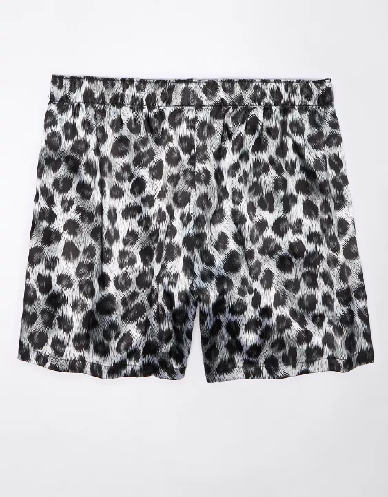AEO Snow Leopard Satin Pocket Boxer Short - Image 2