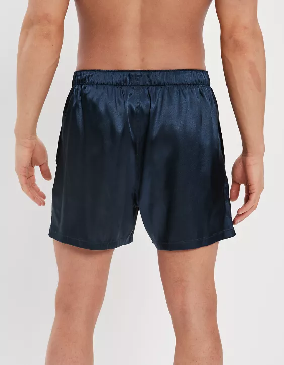 AEO Solid Satin Pocket Boxer Short - Image 2