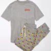 AE Grinch Fleece PJ Set