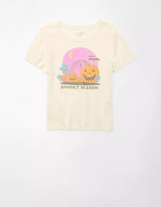 AE Halloween Graphic Baby Tee - Image 3