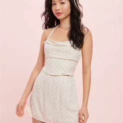 AE Floral Slit Mini Skirt