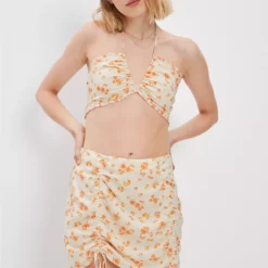AE Silky Floral Mini Skirt