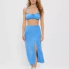 AE High-Waisted Slit Midi Skirt
