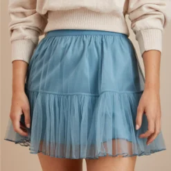 AE High-Waisted Tulle Mini Skirt