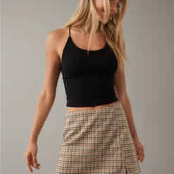 AE Plaid It Knit Skort