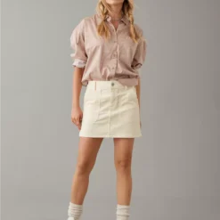 AE High-Waisted Corduroy Mini Skirt