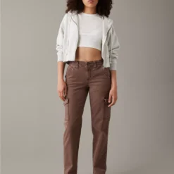 AE Stretch Curvy Cargo Straight Pant
