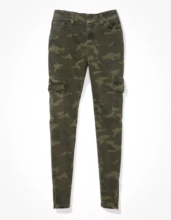 AE Next Level Curvy High-Waisted Cargo Jegging - Image 3