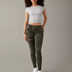 AE Next Level Curvy High-Waisted Cargo Jegging