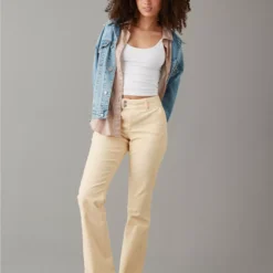 AE Stretch Curvy High-Waisted Kick Boot Corduroy Pant