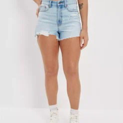 AE Strigid Denim Curvy Highest Waist '90s Boyfriend Short