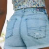 AE Stretch Curvy Denim Mom Shorts