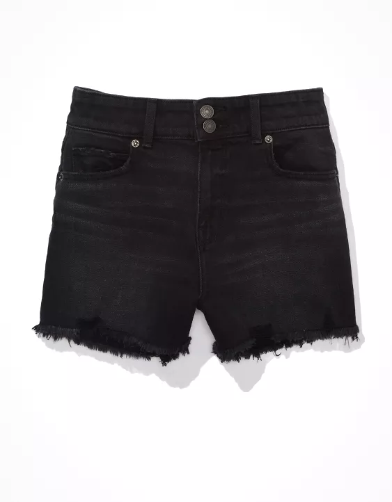 AE Stretch Denim Mom Shorts - Image 3