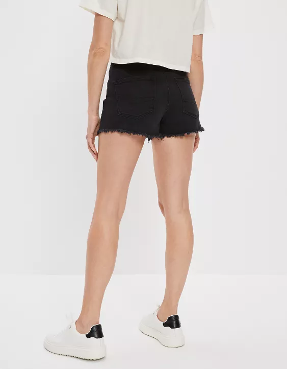 AE Stretch Denim Mom Shorts - Image 2