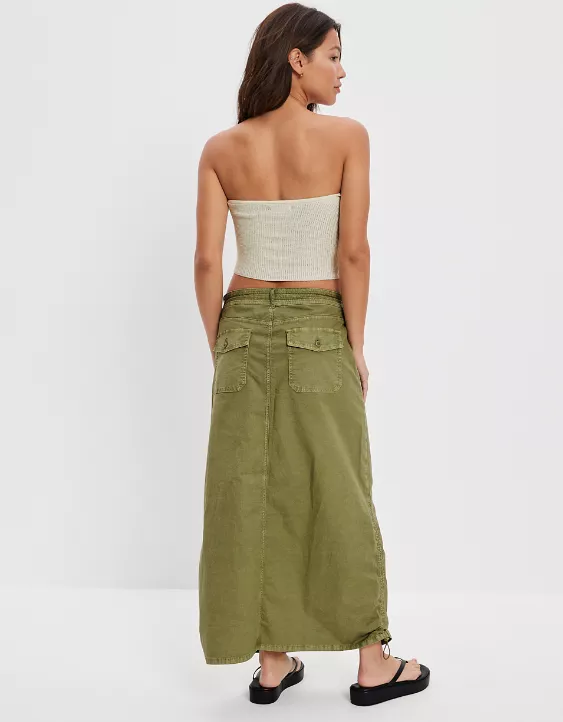 AE Cropped Sweater Knit Twist Tube Top - Image 2