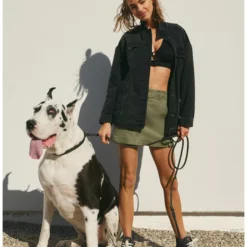 AE Oversized Denim Boyfriend Jacket