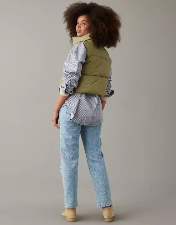 AE Cropped Puffer Vest - Image 2