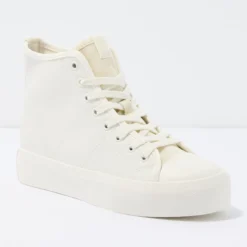 AE Mixed Material High-Top Sneaker