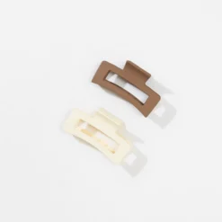 AEO Matte Rectangle Claw Clip 2-Pack