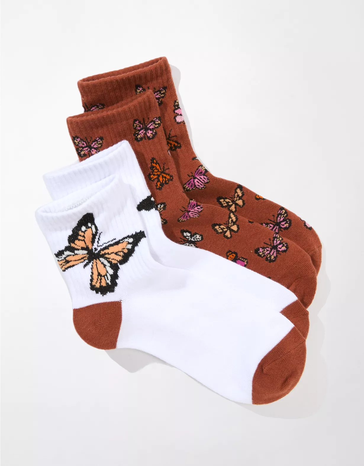 AE Butterfly Boyfriend Sock 2-Pack - Image 2