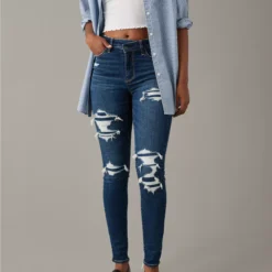 AE Next Level High-Waisted Patched Jegging
