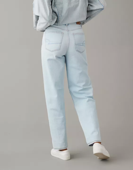 AE Strigid Highest Waist Crossover Baggy Straight Jean - Image 3