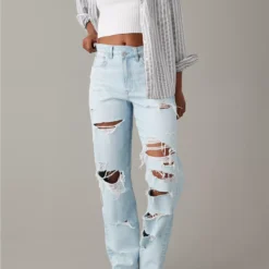 AE Strigid Super High-Waisted Baggy Straight Jean
