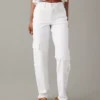 AE Stretch Super High-Waisted Baggy Straight Jean