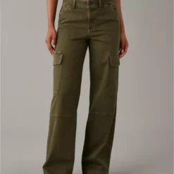AE Dreamy Drape Stretch Cargo Super High-Waisted Baggy Wide-Leg Pant