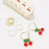 AEO Cherry Hoop Earring 3-Pack