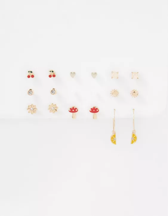 AEO Fruit Hoop + Stud Earring 18-Pack - Image 3
