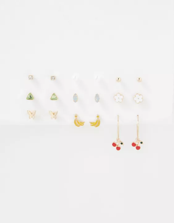 AEO Fruit Hoop + Stud Earring 18-Pack - Image 2