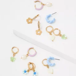 AE Daisy Hoop Earrings 6-Pack