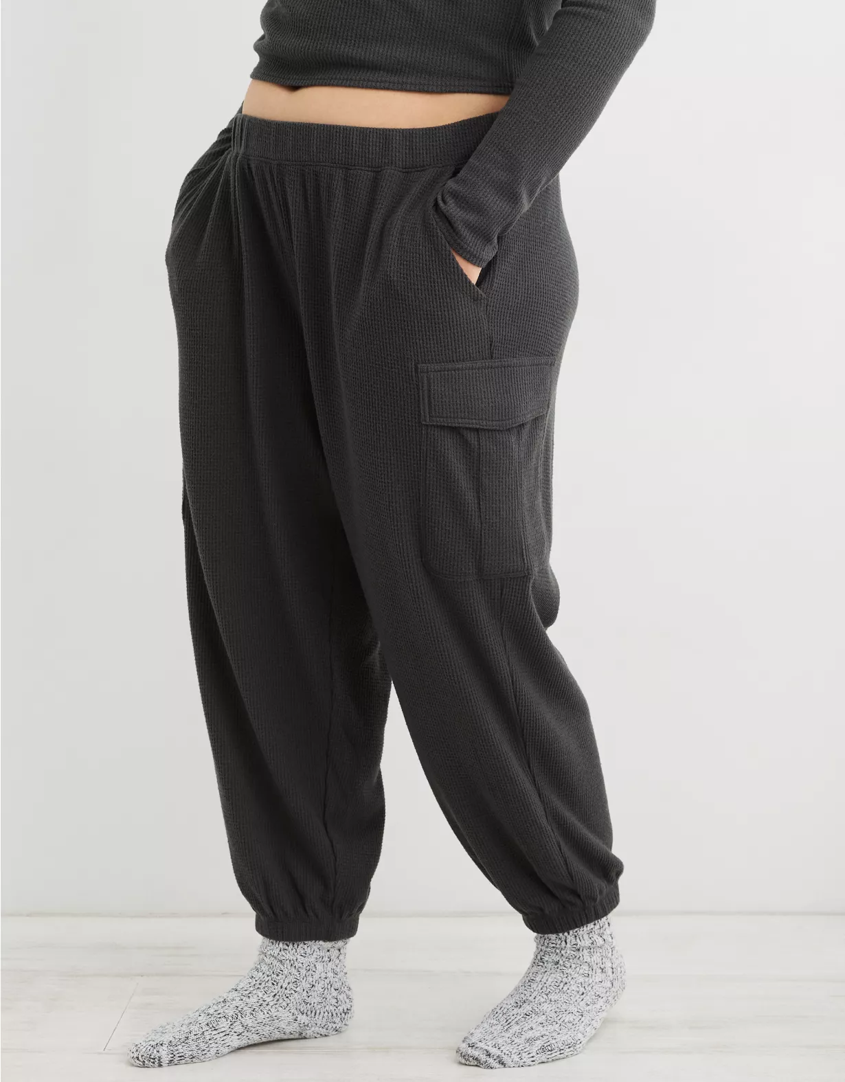 Aerie Traveler Waffle Cargo Jogger
