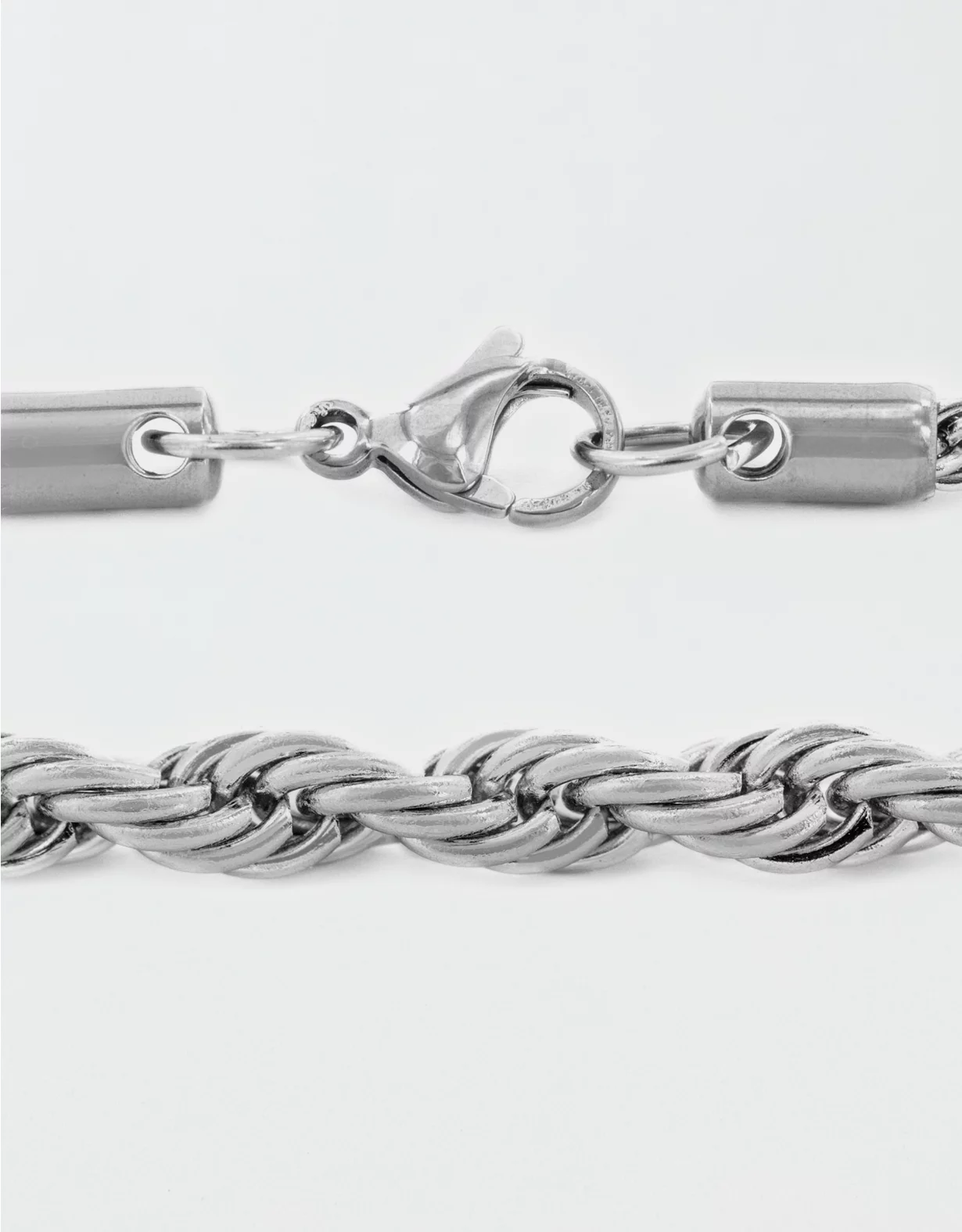West Coast Jewelry Stainless Steel Spiga Chain Necklace - Image 2
