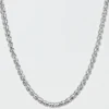 West Coast Jewelry Stainless Steel Polished Spiga Chain Necklace