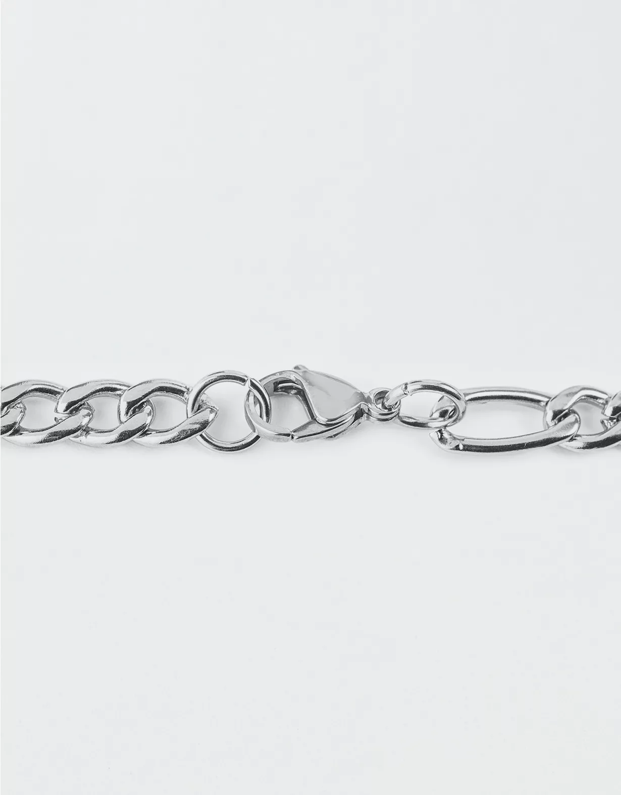 West Coast Jewelry Stainless Steel Figaro Chain Necklace - Image 2