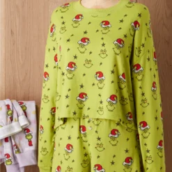 AE Grinch Fall Plush PJ Set