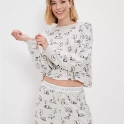 AE Snoopy Fall Plush PJ Set